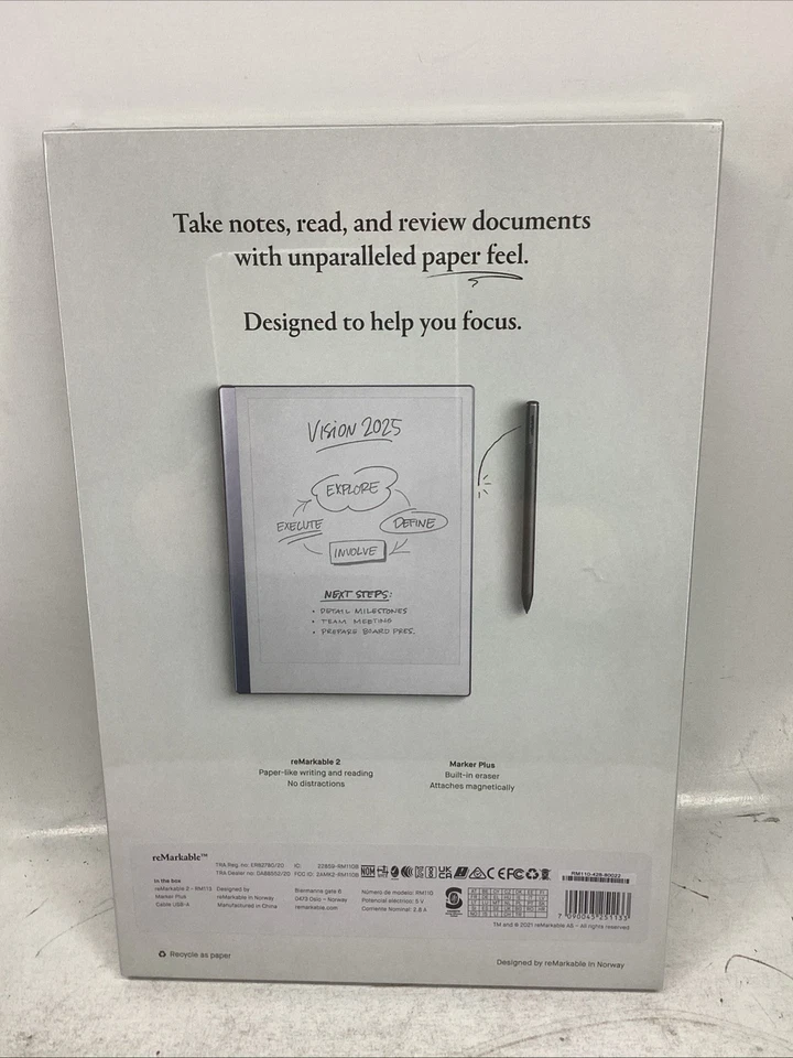 ReMarkable 2 (RM113) 10.3'' 8GB Paper Tablet With Marker Plus - Image 3 of 4