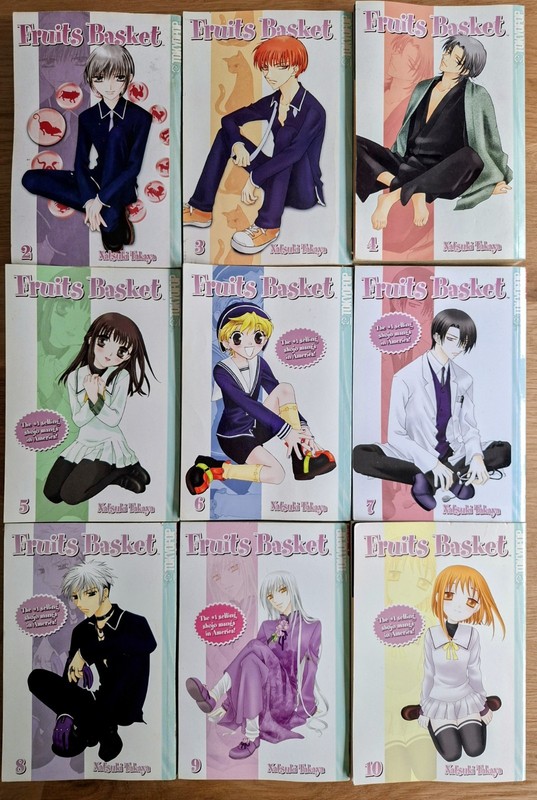 Fruits Basket Manga Bundle Volumes 2 - 10 Tokyopop  in Good Condition