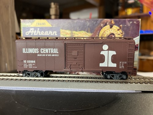 Caja azul escala HO Athearn Illinois Central 40' caja puerta única IC 22094 | Condition: Used