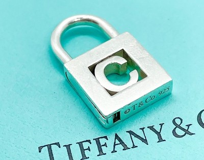 Tiffany ネックレス ロックチャーム Co. & TIFFANY ティファニー 1837 Tiffany Cロックチャーム シルバー Co. & アクセサリー