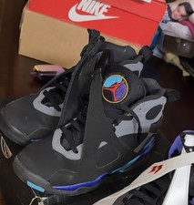 Jordan Air Jordan 8 Retro Leather Kids Sneake...