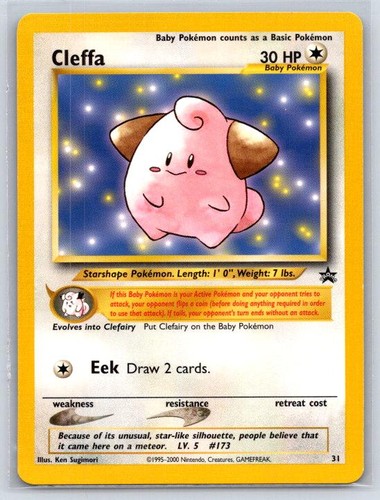 Cleffa 31 Promo Wizards Black Star Promos Pokemon Near Mint