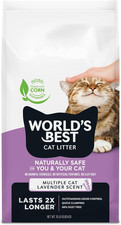 Multiple Cat Lavender Scented 15-Pounds - Natural Ingredients, Quick Clumping, F
