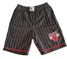Starter Chicago Bulls Vintage 90's Black with White Pinstripes Men's Size Medium
