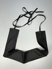 Calypso Christiane Celle Silk Obi Sash Belt Wrap in Black Made in USA