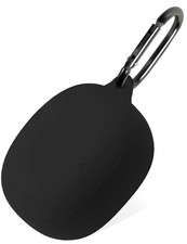Silicone Case with Carabiner for Anker Soundcore Liberty 4 Black