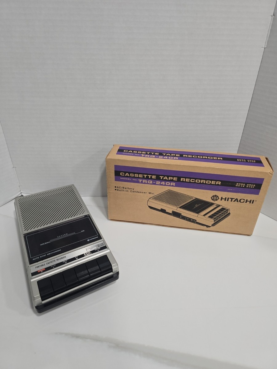 🔥 VINTAGE Hitachi TRQ-240R Cassette Tape Recorder w/ Original Box