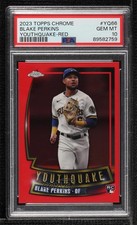 2023 Chrome Update Youthquake Red Refractor 4/5 Blake Perkins PSA 10 GEM MT 1lq5
