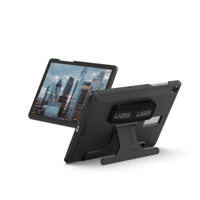 UAG Samsung Galaxy Tab A11+ Plus Case Scout w/ Handstrap Stand & Asset Tag Black
