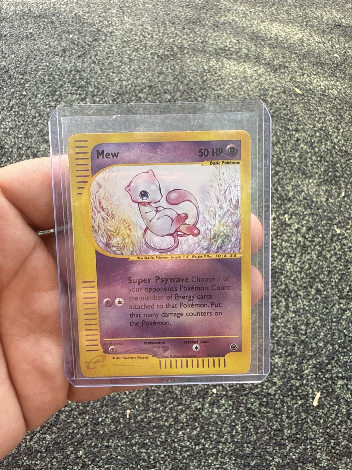 Pokemon TCG Mew 19/165 Expedition Base Set Reverse Holo Rare 2002 English 50HP