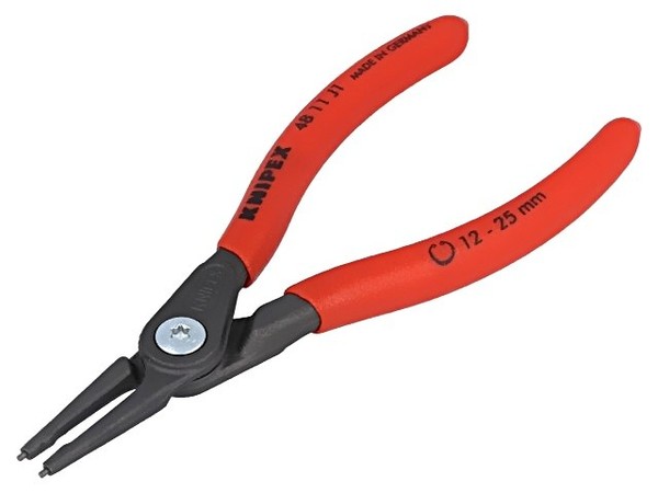 48 11 J1 Zange FüR Sprengringe Innen 12-25Mm L.Zange: 140Mm Gerade Knipex-image