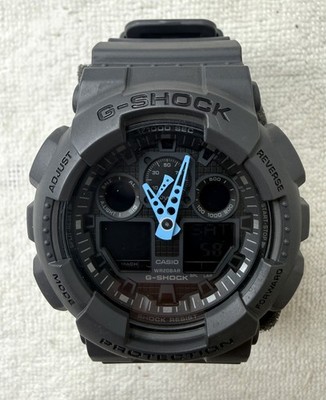 Casio G-Shock GA100 Series Analog Digital Black Dial Men's Watch GA100C-8A (NWB)