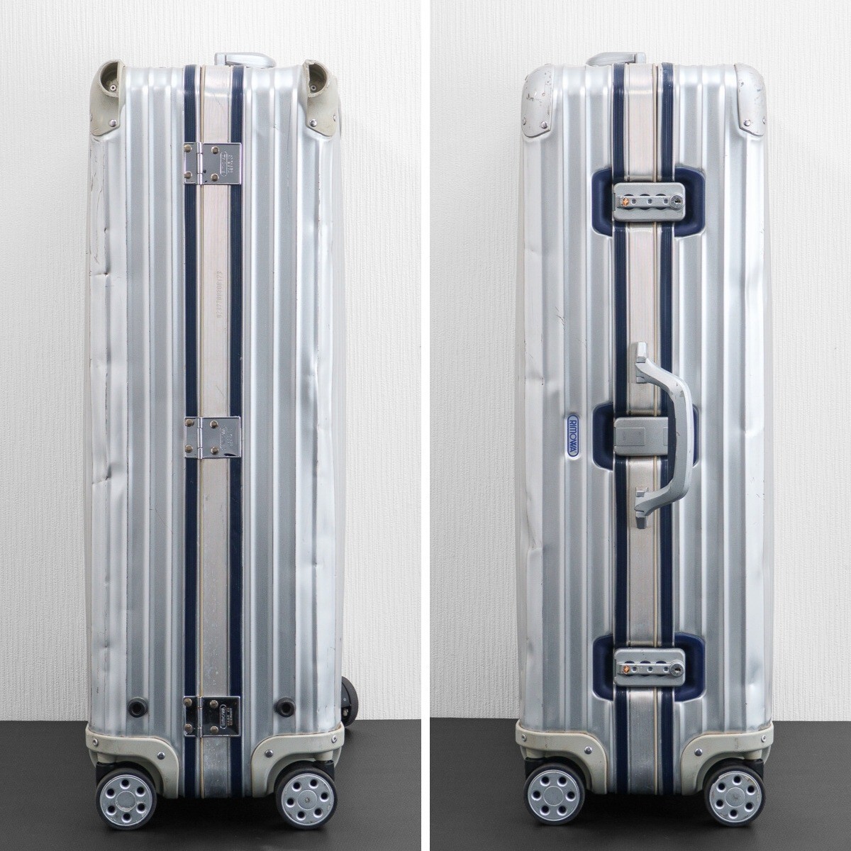 Rimowa Silver Integral 104L Silver 4-wheels Carry Case Suitcase