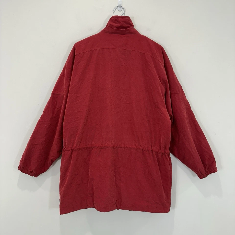 Woolrich Jacket Women Large 2 Way Full Zip/Snap Lined Polyester *Missing Hood* - Image 2 of 4