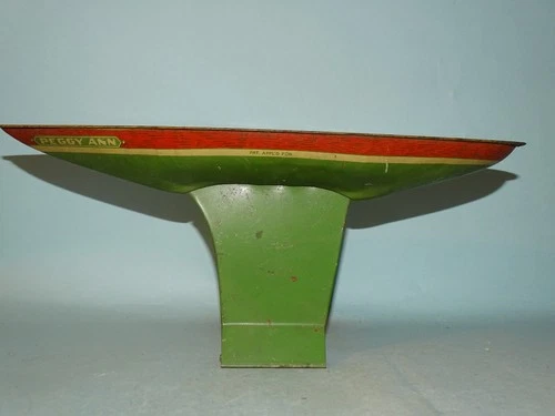 PEGGY ANN TIN SAILBOAT TIN TOY CHEIN