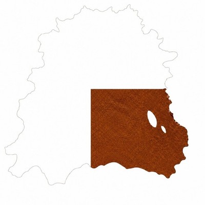 Quarter Hide Premium Leather Fabric   Made in Italy   Brown - Sandbaggy