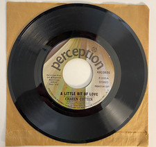 Charen Cotten ~ A Little Bit Of Love 45 RPM Promo 1973 Perception Soul NM