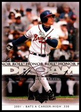 2002 Upper Deck Honor Roll Chipper Jones Atlanta Braves #47 Dream Moments MLB 