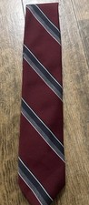 Ketch Tie Burgundy/white 58" Used