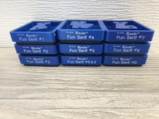 Lot of 9 Sizzix Block Dies 1-9 & 0 Size Approx 2.5" 