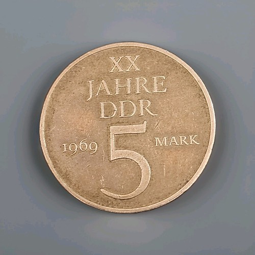 East Germany (GDR) 1969 5 Mark. 20 year of German Dem. Rep. KM-22.1