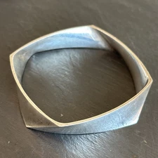 Tiffany & Co Frank Gehry Collection Torque Bangle Bracelet Sterling Silver 7.5”