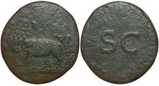 Divus Augustus AE Sesterz/Sesterzio - Elefant...