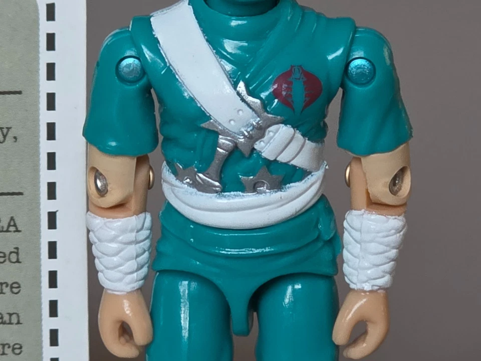 De colección GI Joe Cobra Ninja Viper Mail Away versión sin espada con tarjeta de archivo 1991 Foto 4 de 4