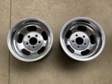 Vtg Aluminum Slot Wheels 14 Gm 4 34 Bolt Pattern Chevy Pontiac Olds Buick