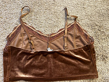 Story On Super Soft Velvet Brown Lace Trim Wi...