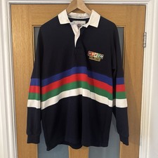 RUGBY UNION FIVE NATIONS CHAMPIONSHIP SHIRT JERSEY COTTON OXFORD 90s M