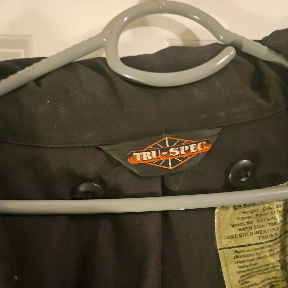 Tru-Spec 男式 L 黑色军装夹克 — 第 4/4 张图片