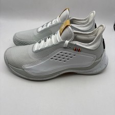 FILA Mondo Forza White and Gold Tennis Trainer Sneakers Women's Size 5.5