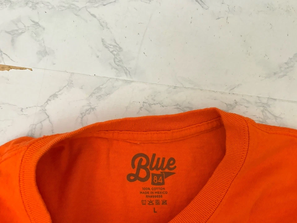 Camiseta azul 84 masculina L Playstation Fiesta Bowl OSU Notre Dame 2022 laranja H2 - Imagem 4 de 4