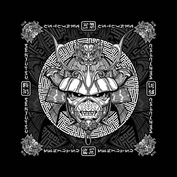 Iron Maiden Senjutsu Samurai Eddie Offiziell Bandana-image