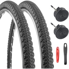 Fahrradreifen Rennrad Ersatzreifen 700x42C 4er-Pack mit Schlauch