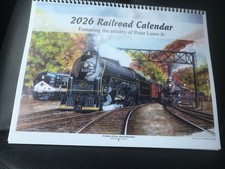 2026, Railroad Calendar Peter Lerro Jr EBT, Reading  Northern, Pennsy  More