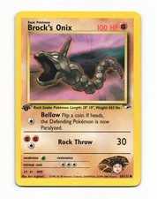 Brock's Onix 69/132 Common Gym Heroes Pokemon 1st Edition LP on eBay