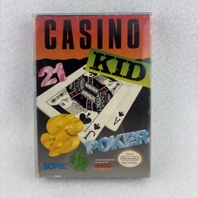 Casino Kid &ndash; NES &ndash; Complete with Box, Manual & Cartridge &ndash; 1989 Sofel &ndash; Tested