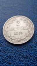 Finnland 2 Mark, 1865-Kaiser Alexander II. (1864 - 1880)-Silber-Sehr selten