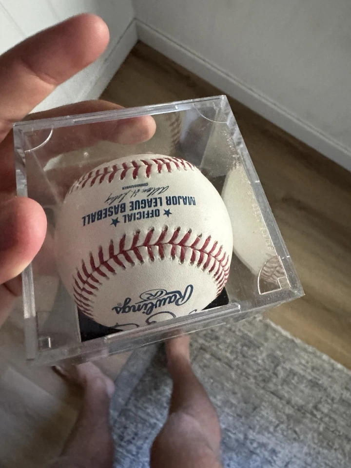 Mike Trout Signed Baseball MLB Ball Angels - Image 2 of 4