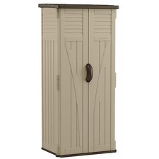 Suncast Bms2000 22 Cu Ft Resin Vertical Shed, 2 Ft 8.25 In W X 2 Ft 1.5 In D X