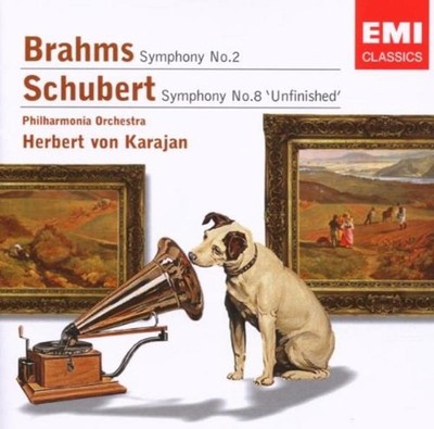 Brahms / Schubert / Karajan - Symphony No. 2 & No.8 'Unfinished' CD NEU OVP