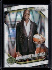 Dominique Malonga 2025 Panini Prizm WNBA #144 Rookie White Seismic Prizm Qty Ava