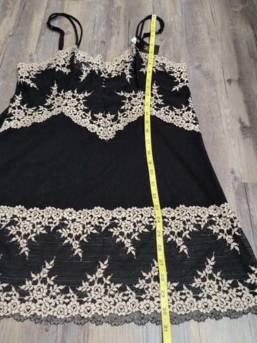 NWT Wacoal Women XXL Embrace Lace Slip Sheer Chemise Cami Nightgown 814191 - Picture 10 of 11