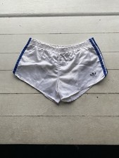 90s Adidas West Germany White Mens Shorts Archive Medium Size 5 Rare Vntg Three