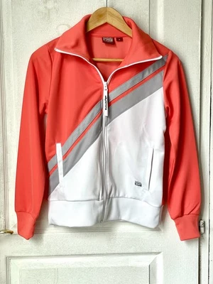 Onitsuka Tiger Veste de sport rouge et blanche, taille M - Photo 1/4