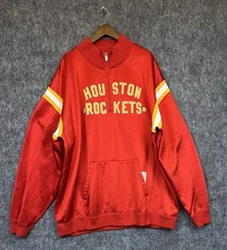 Vintage Houston Rockets NBA Majestic men's quarter-zip sweatshirt 3XL Tall
