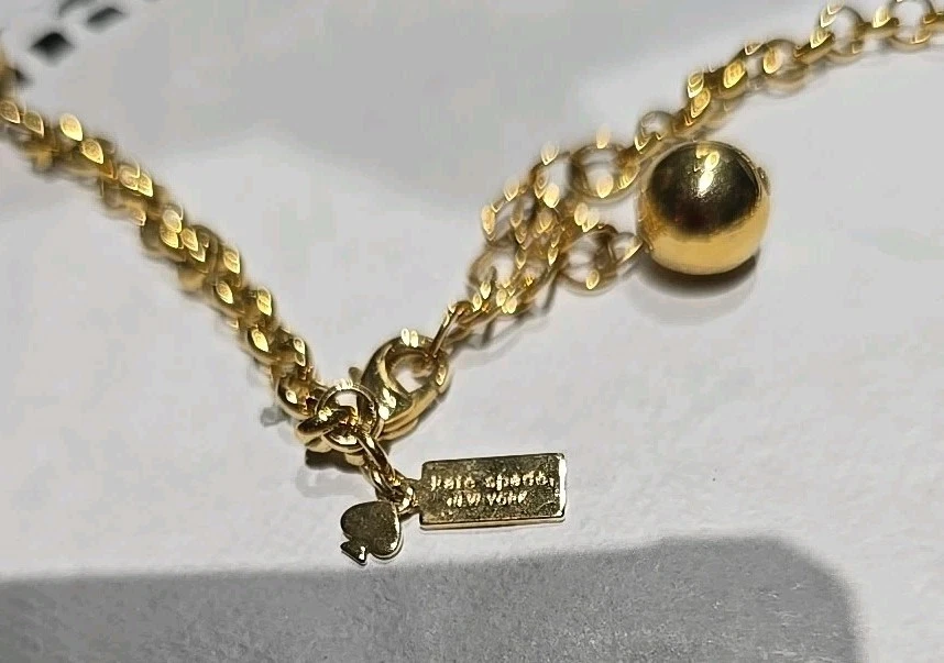 Kate Spade Runway CHOCOLATE BROWN Large Glass Necklace - Image 2 of 4