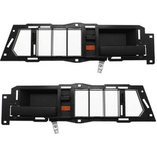 Juego de 2 manijas de puerta interiores para Chevrolet C1500 K1500 88-89 de plástico negro